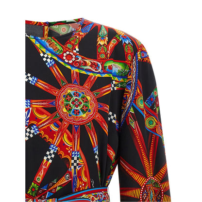 Dolce & Gabbana Multicolor Silk Short Dress