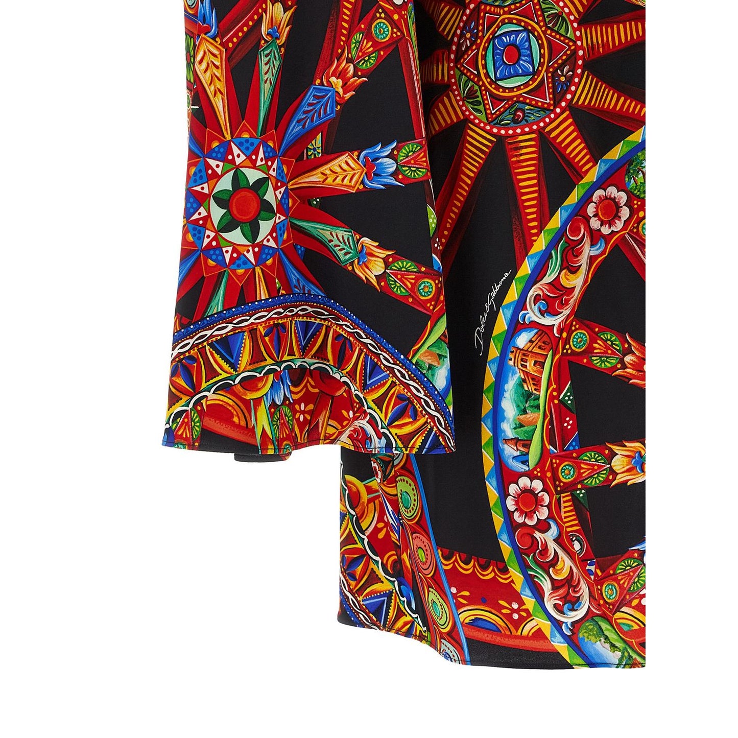 Dolce & Gabbana Multicolor Silk Short Dress