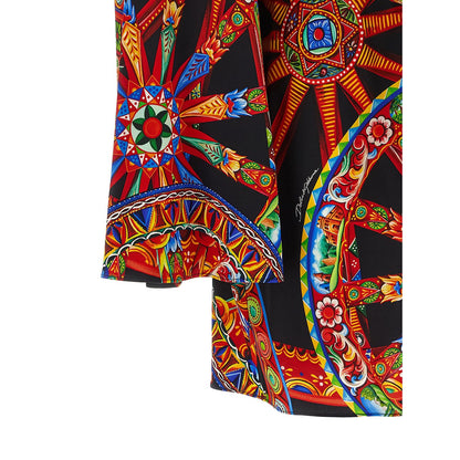 Dolce & Gabbana Multicolor Silk Short Dress