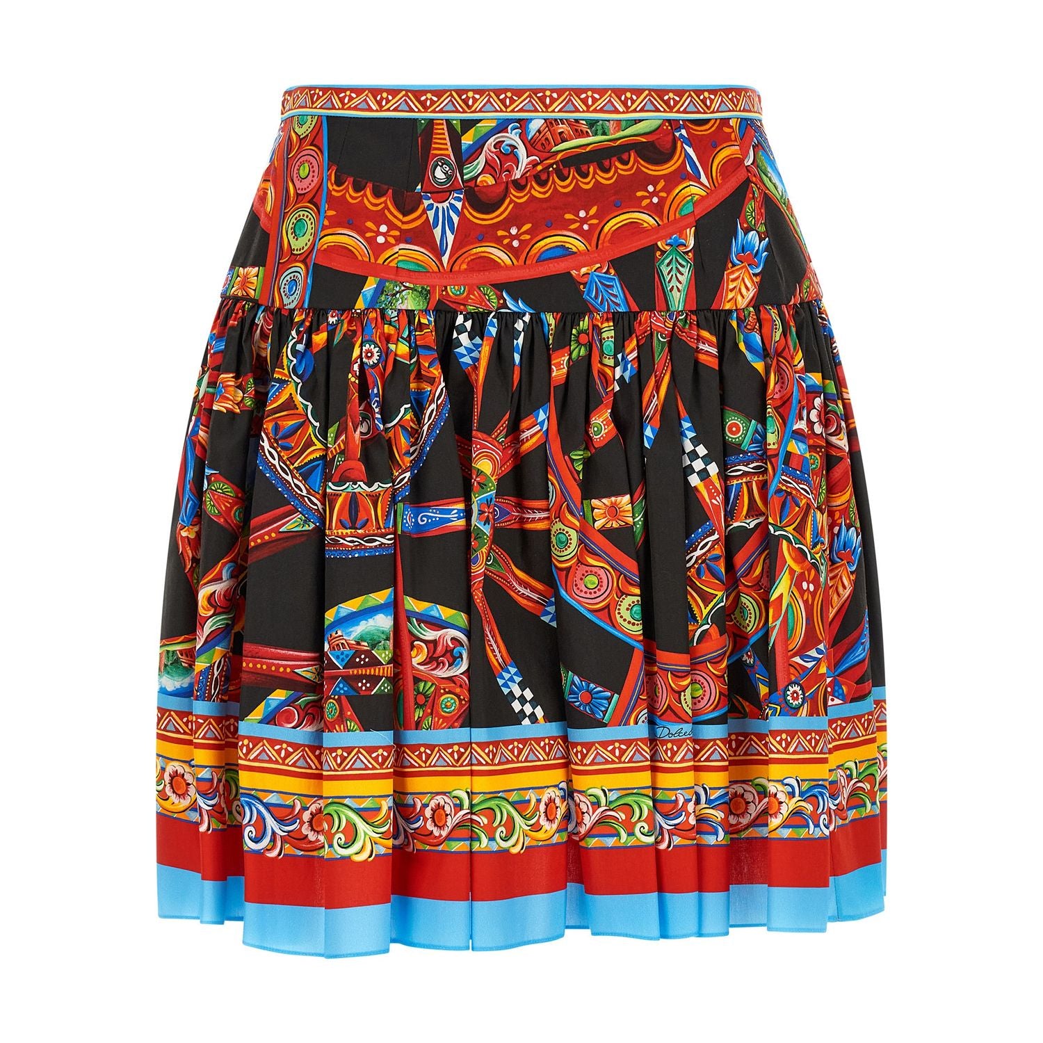 Dolce & Gabbana Multicolor Cotton Long Skirt