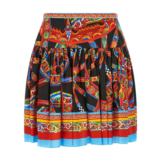 Dolce & Gabbana Multicolor Cotton Long Skirt
