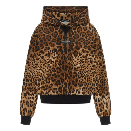 Dolce & Gabbana Brown Cotton Hoodie