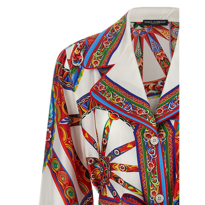 Dolce & Gabbana Multicolor Silk Blouse