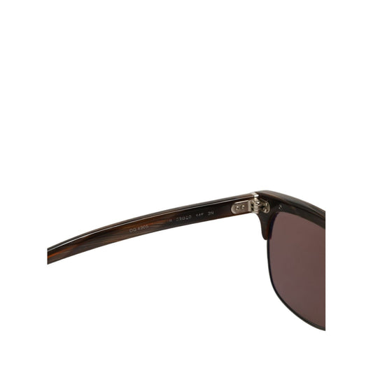 Dolce & Gabbana Brown DG4305 Striped Acetate Frame Eyewear Sunglasses