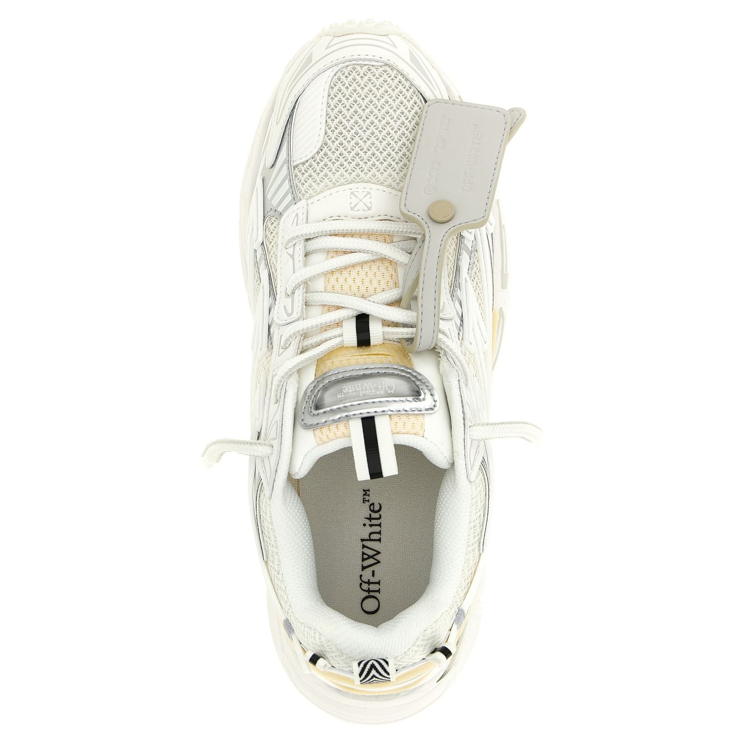 Off-White White Polyethylene Athletic Sneakers