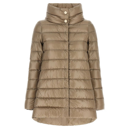 Herno Beige Polyamide Full-Length Jacket