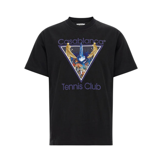 Casablanca Black Organic Cotton T-Shirt