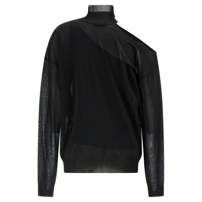 Fendi Black Viscose Cardigan