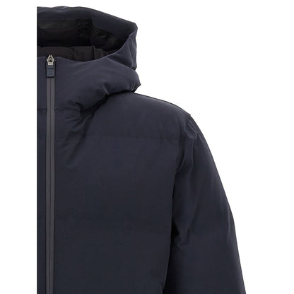 Herno Blue Polyamide Full-Length Jacket