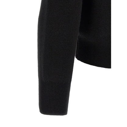 Ami Paris Black Wool Cardigan