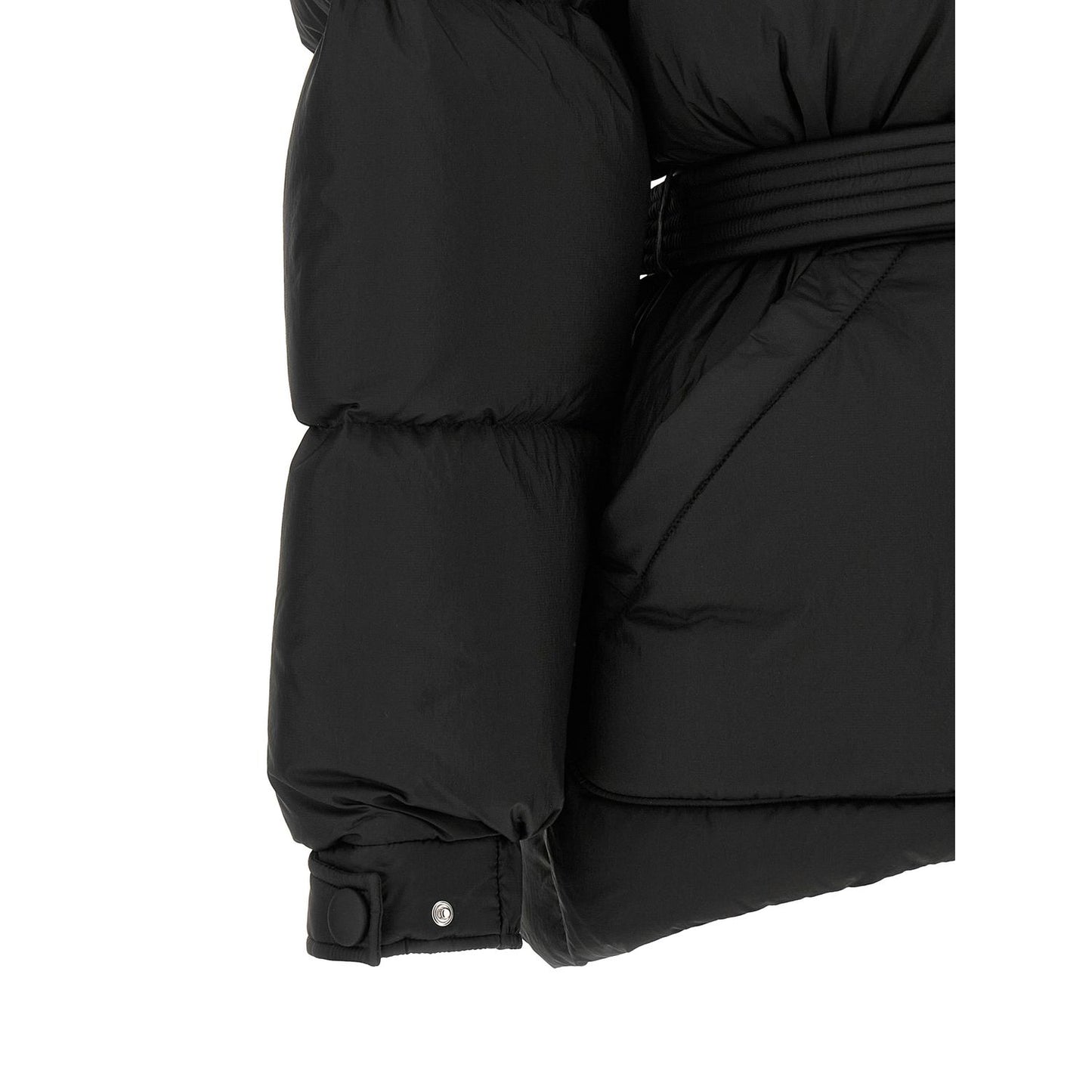 IENKI IENKI Black Nylon Full-Length Jacket