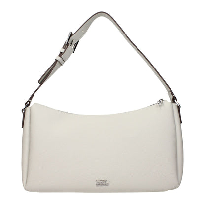 Karl Lagerfeld Gray Leather Shoulder Bag