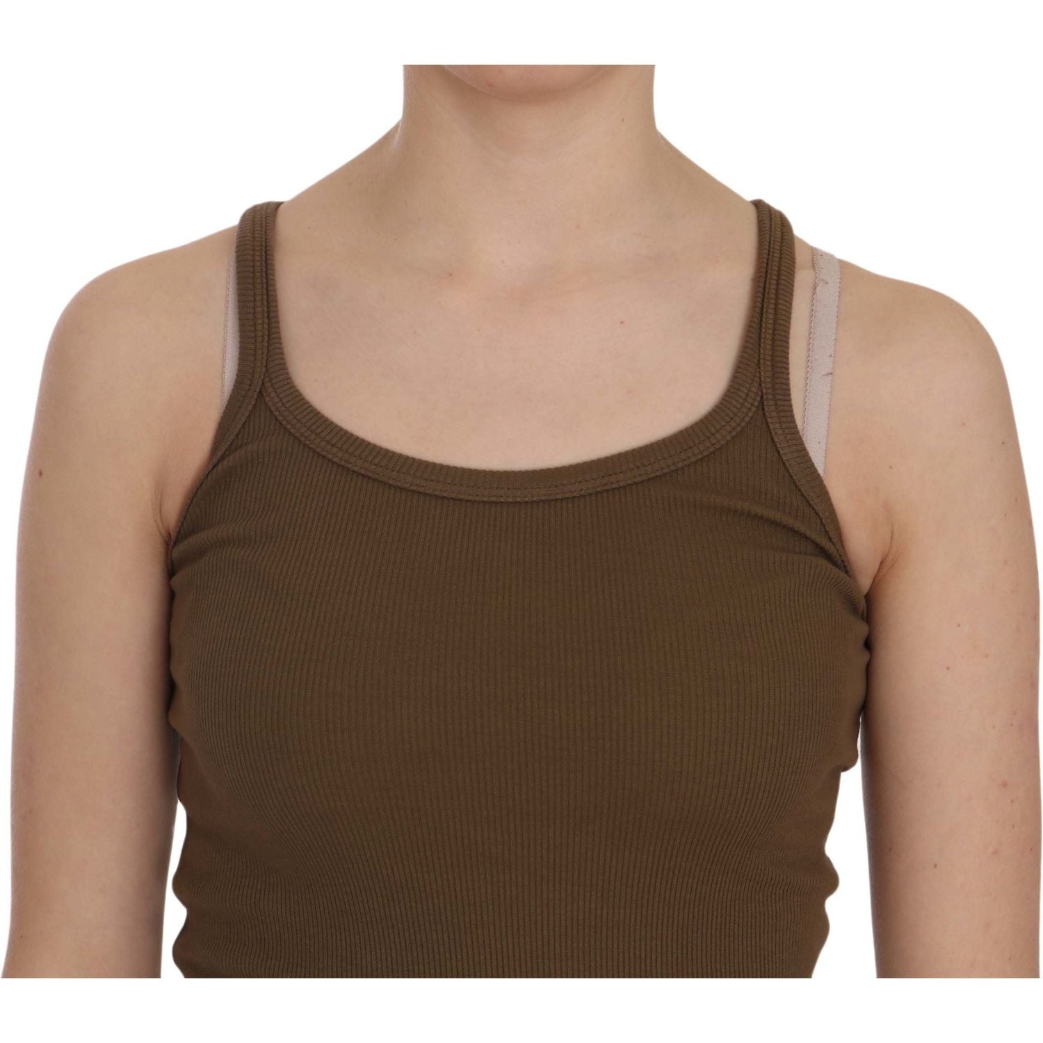 优雅无袖细肩带衬衫