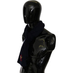 Dolce & Gabbana Blue #DGLovesLondon Wrap Shawl Wool Scarf MS5647