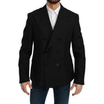 Dolce & Gabbana Elegant Black Slim Fit Formal Blazer Dolce & Gabbana Black