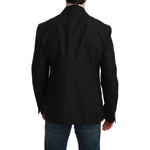 Dolce & Gabbana Elegant Black Slim Fit Formal Blazer Dolce & Gabbana Black