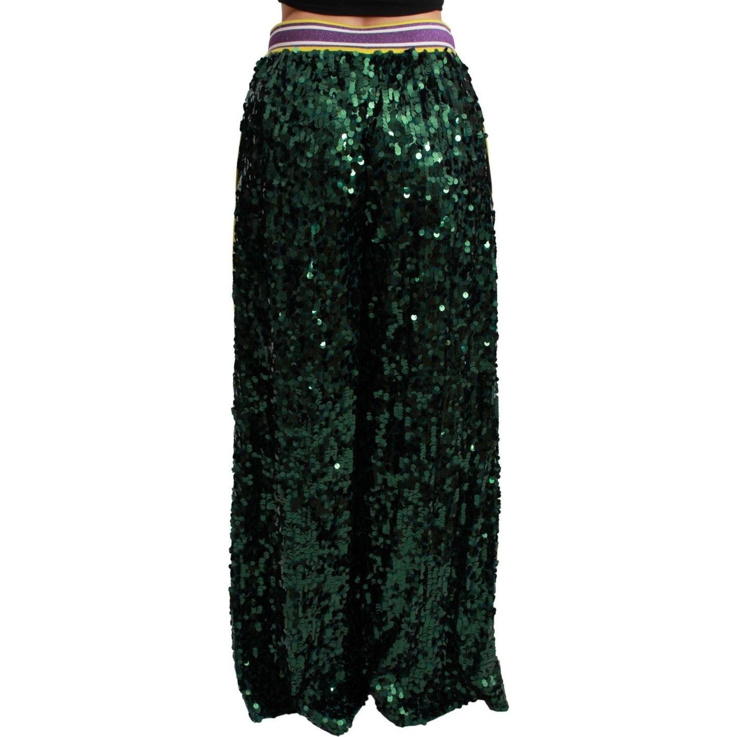 Dolce & Gabbana Dolce & Gabbana Exclusive Multicolor Sequined Pants PAN71051-36