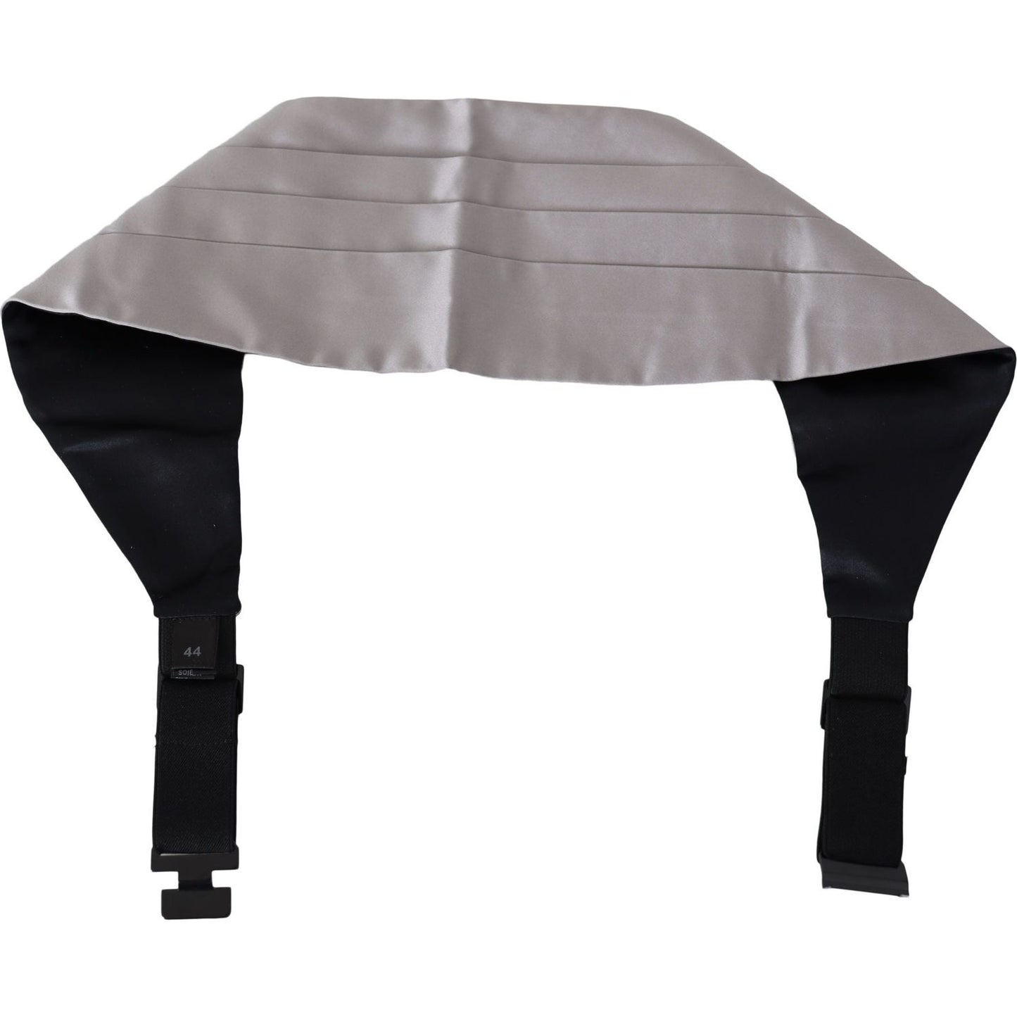 Dolce & Gabbana Gray Men Waist Belt 100% Silk Cummerbund