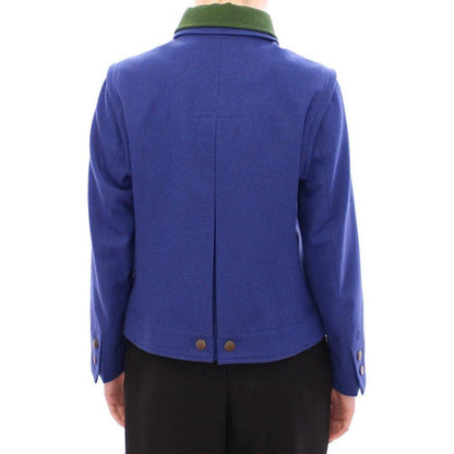 Andrea Incontri Habsburg Blue Green Wool Jacket Coat Coats & Jackets