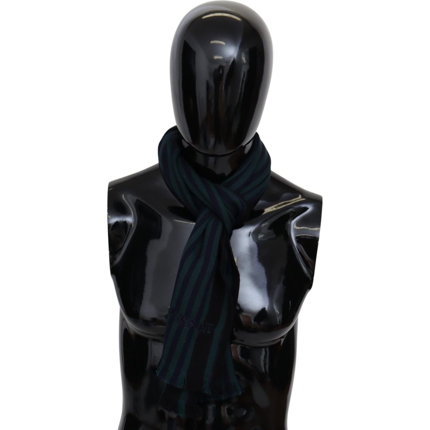 优雅多色流苏羊毛围巾