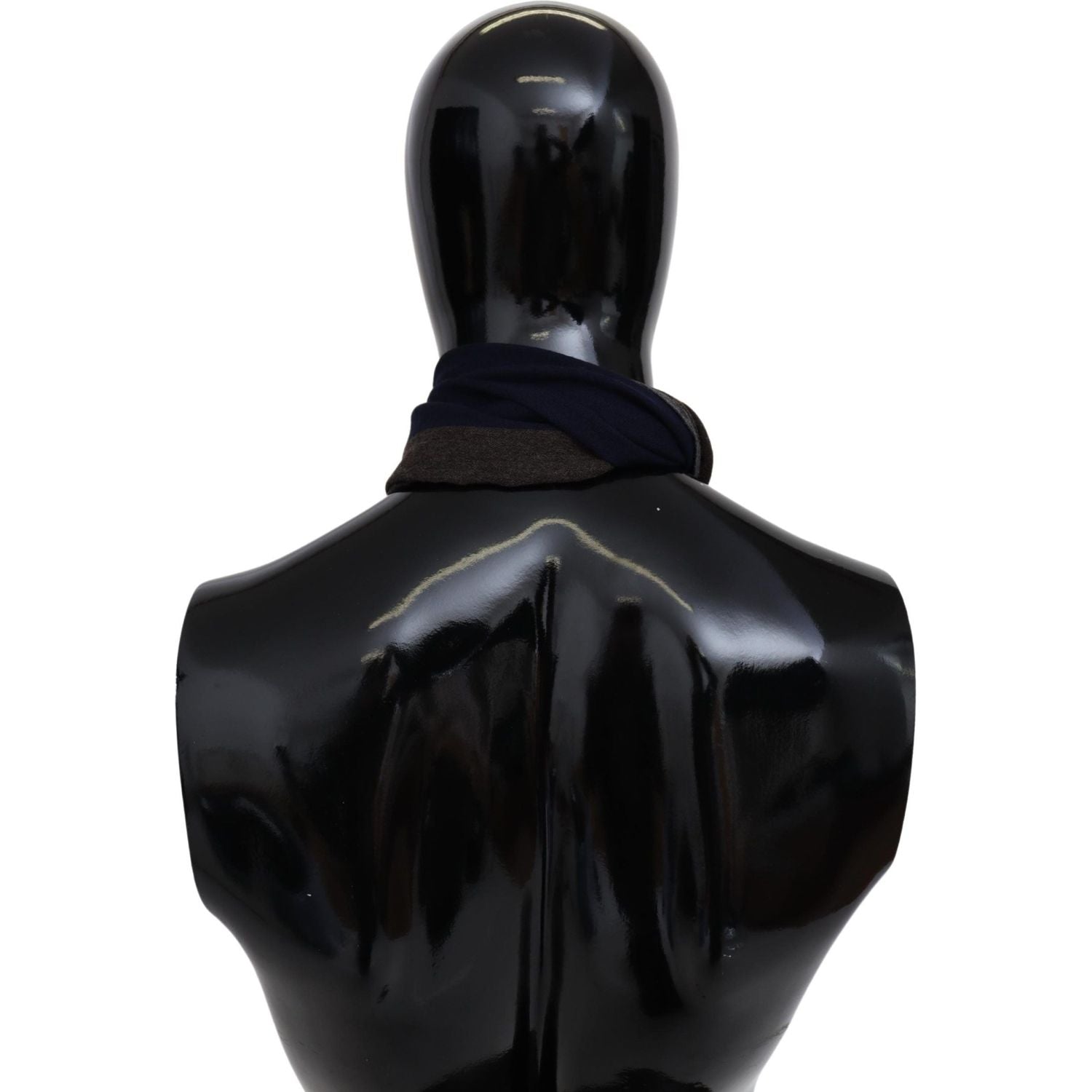 带标志性刺绣的优雅多色羊毛围巾