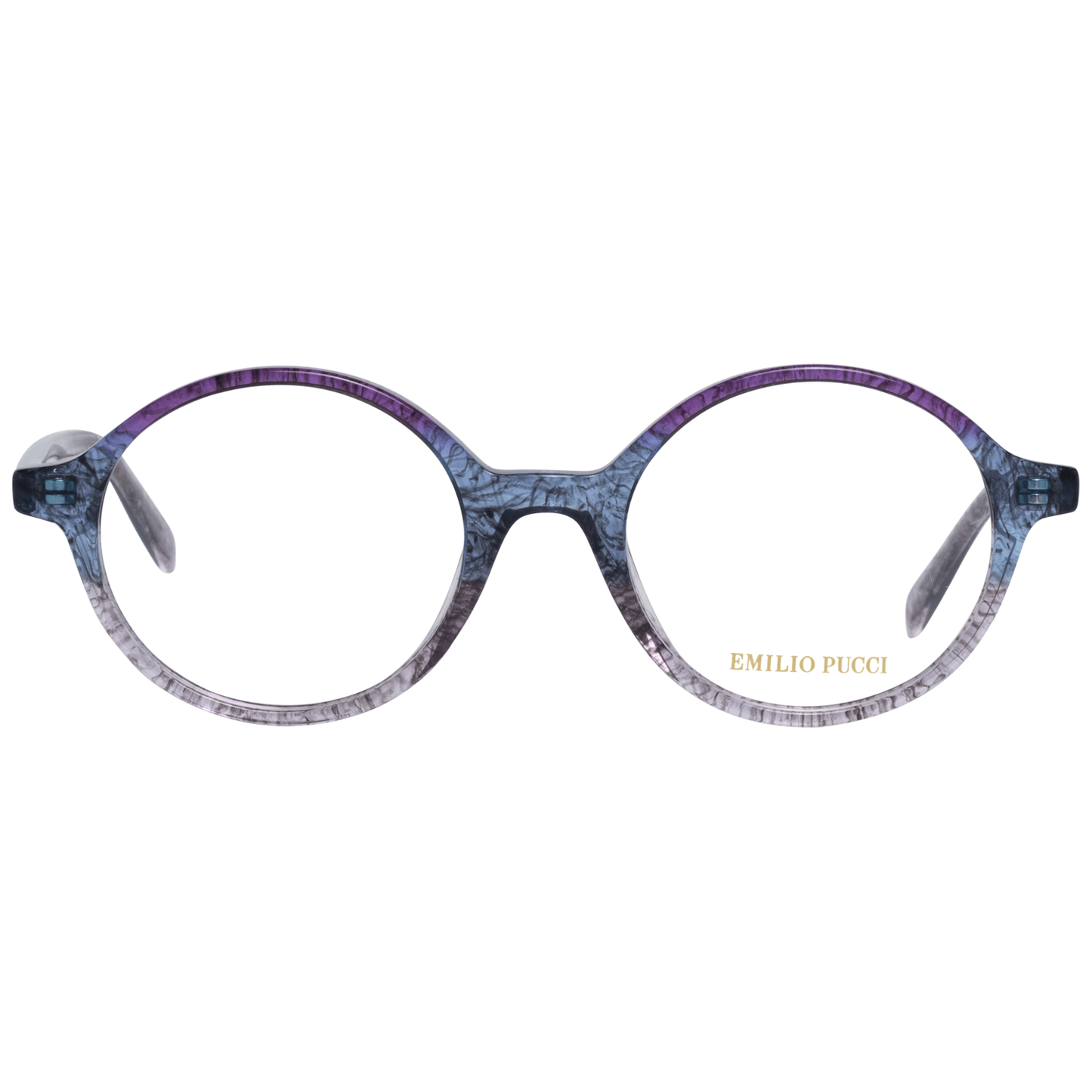 Emilio Pucci Purple Plastic Glasses (Frames) for women, featuring a full-rim design and 50-20-140 size specification.