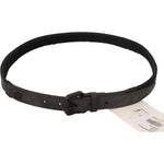 Ermanno Scervino Black Leather Logo Buckle Waist Women Belt