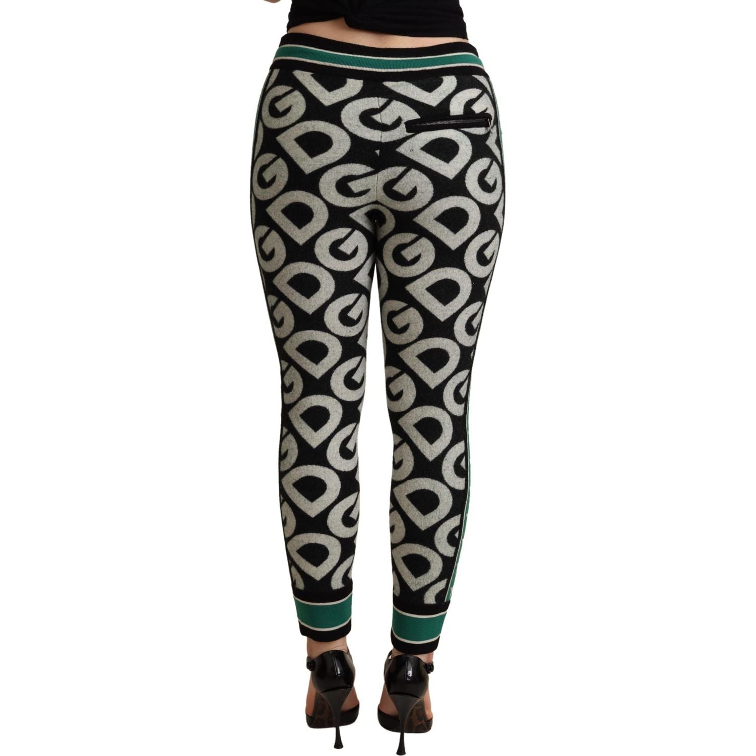 雕花羊毛混纺运动裤