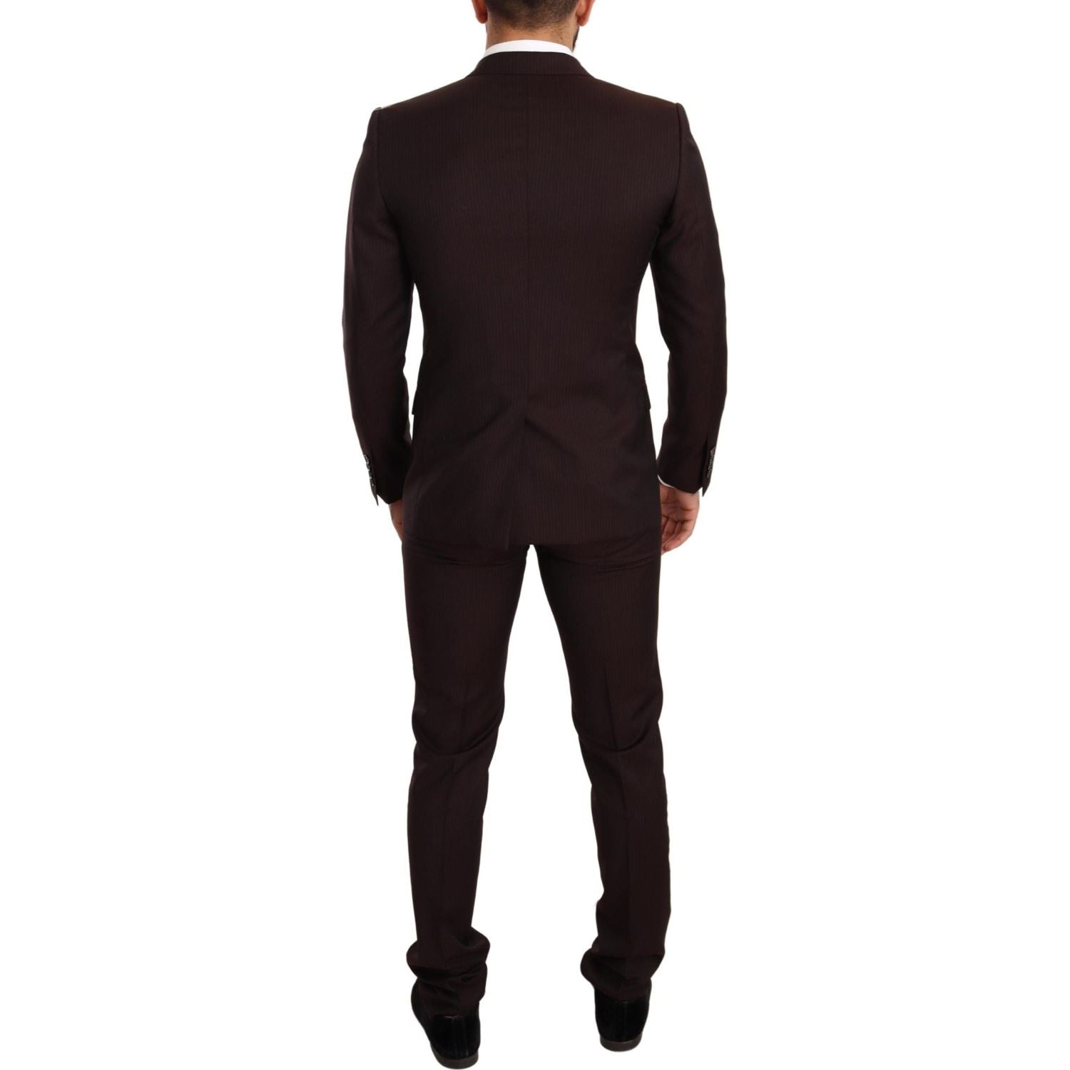 Dolce & Gabbana Bordeaux Wool MARTINI Slim Fit Suit