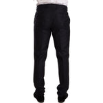 Dolce & Gabbana Blue Pattern MARTINI SLIM FIT 2 Piece Suit KOS1887-48