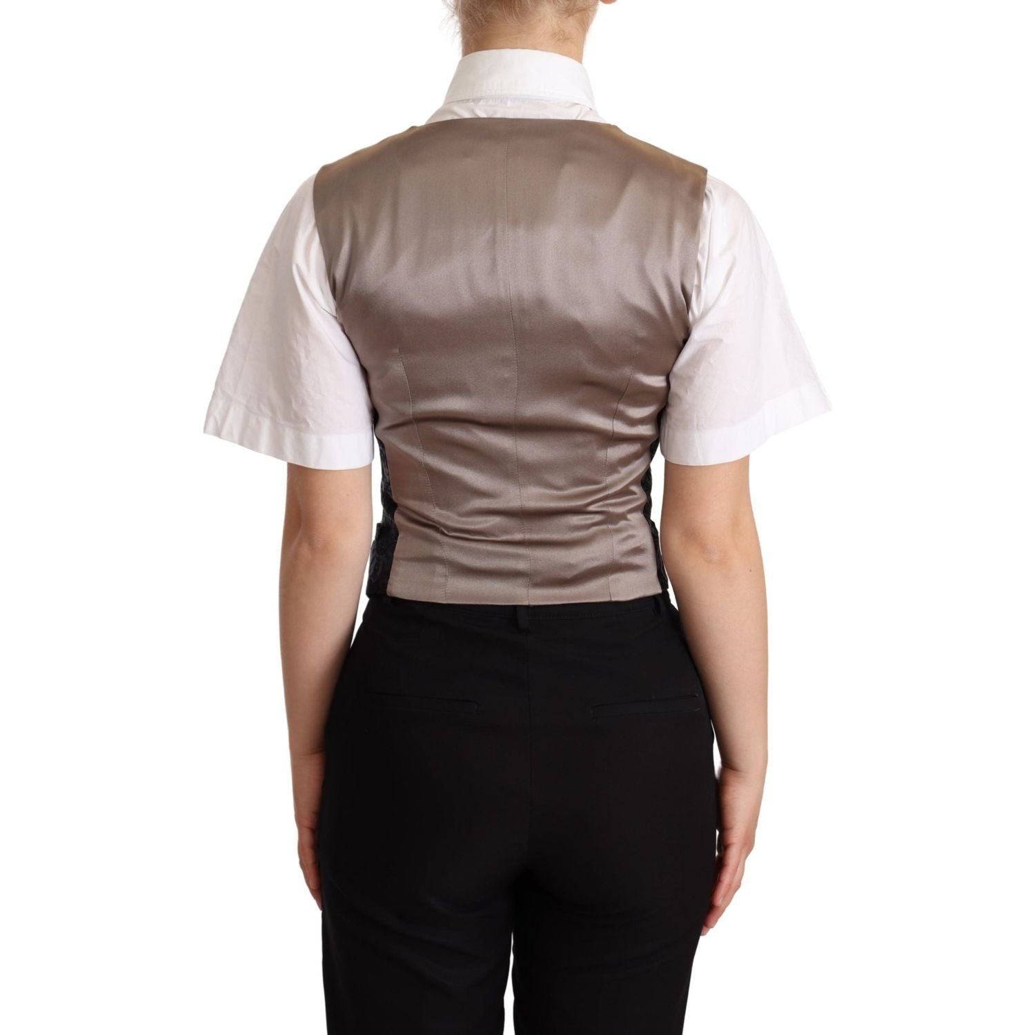 魅惑提花花卉背心