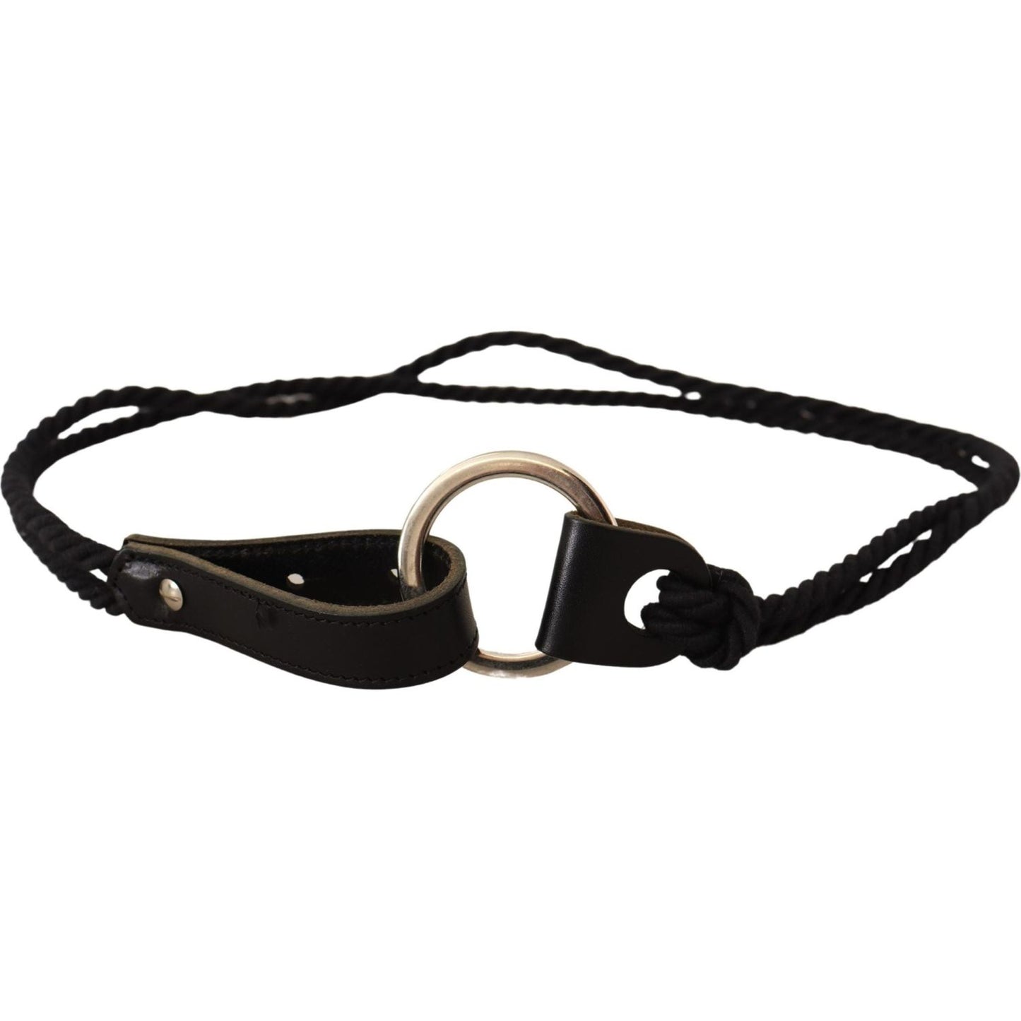 MILA SCHÖN Black Leather Slim Women Waistband Metal Buckle Belt WOMAN BELTS