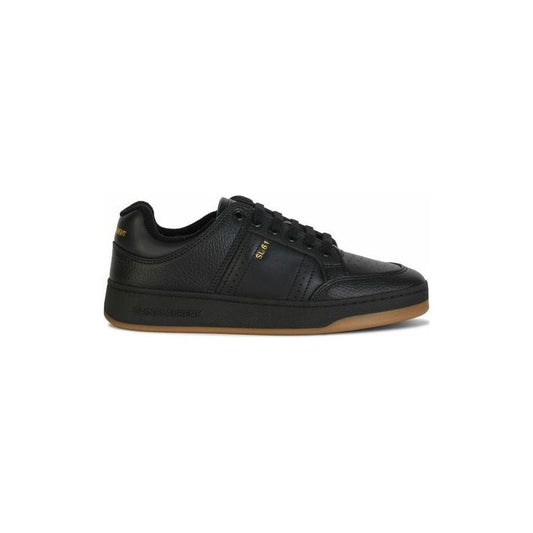 Saint Laurent Elegant Black Low-Top Leather Sneakers YS 69078904GAA 1000_41