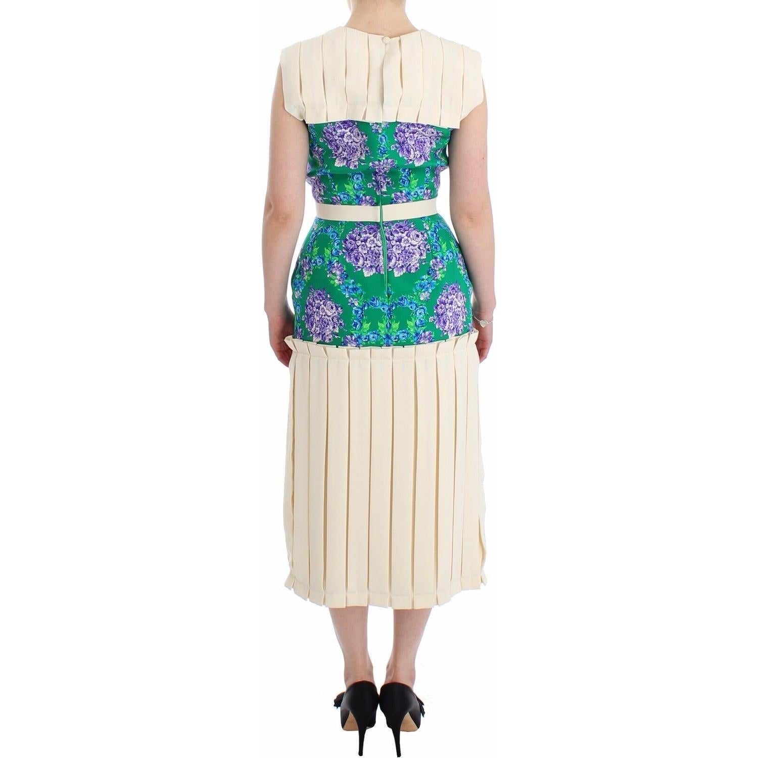 别致的工匠无袖多色连衣裙