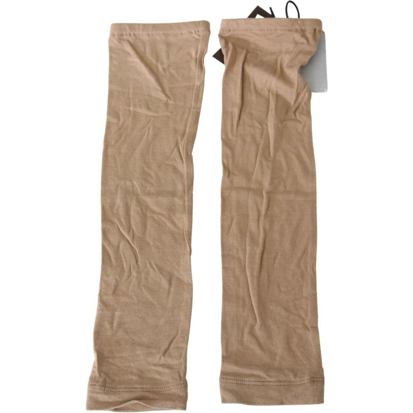 Scervino Street BeigeViscose Women SleevesArm Warmer Gloves