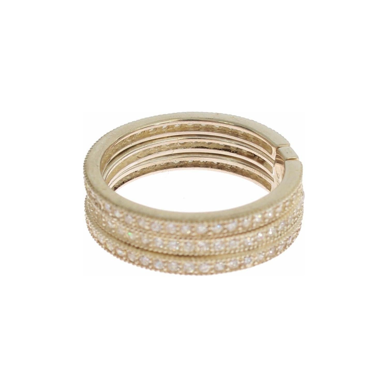 خاتم نيالايا دازلينج من الفضة الاسترلينية مرصع بالكريستال