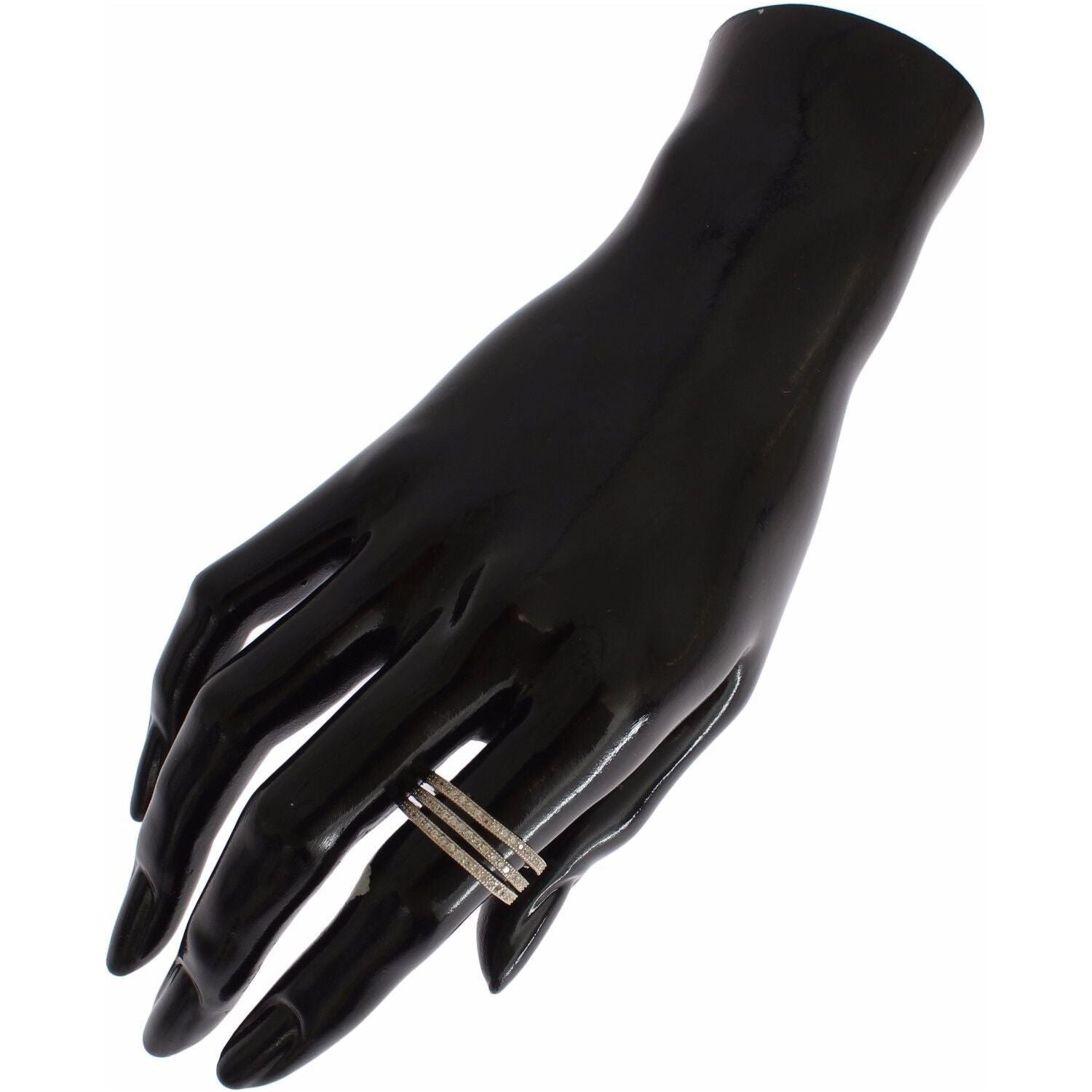 خاتم نيالايا دازلينج من الفضة الاسترلينية مرصع بالكريستال