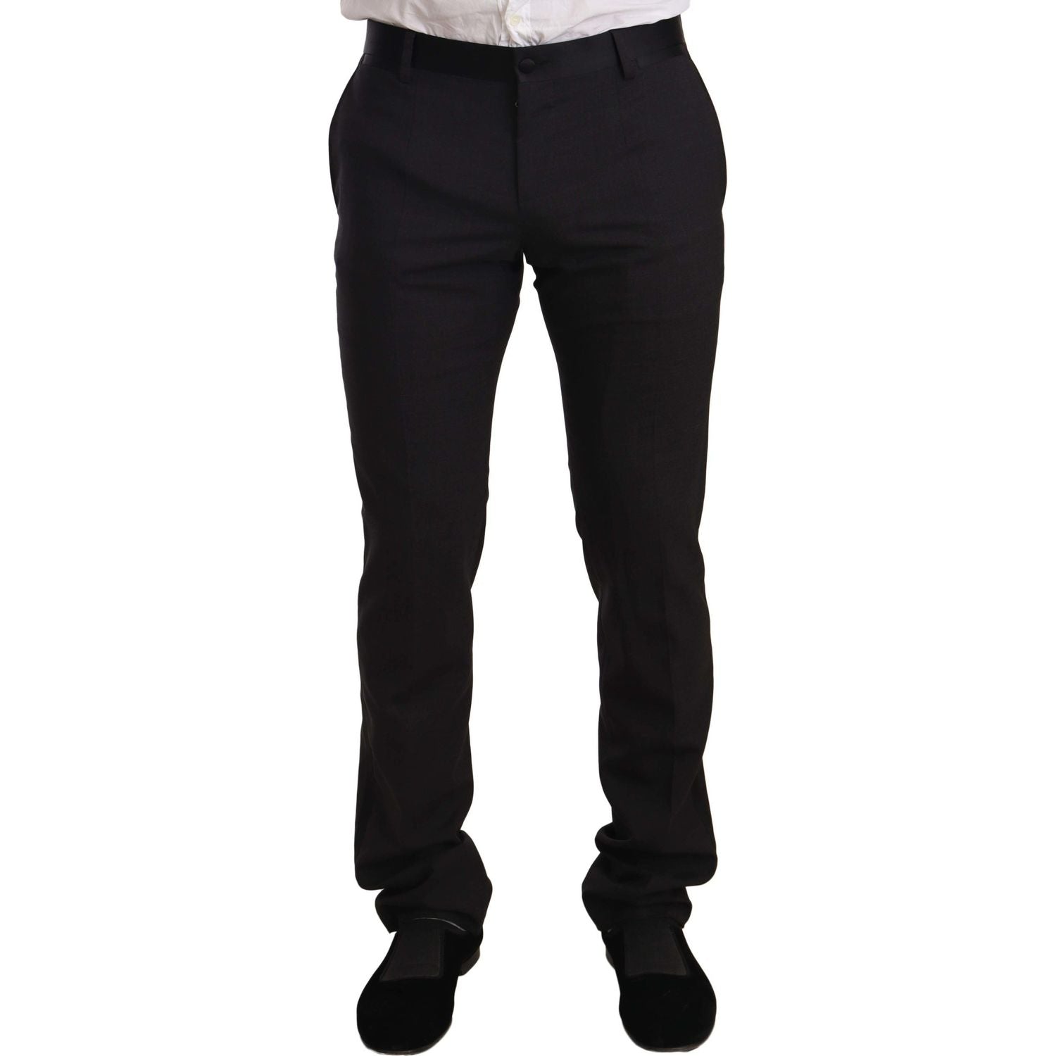 优雅蓝色两件套天鹅绒西装