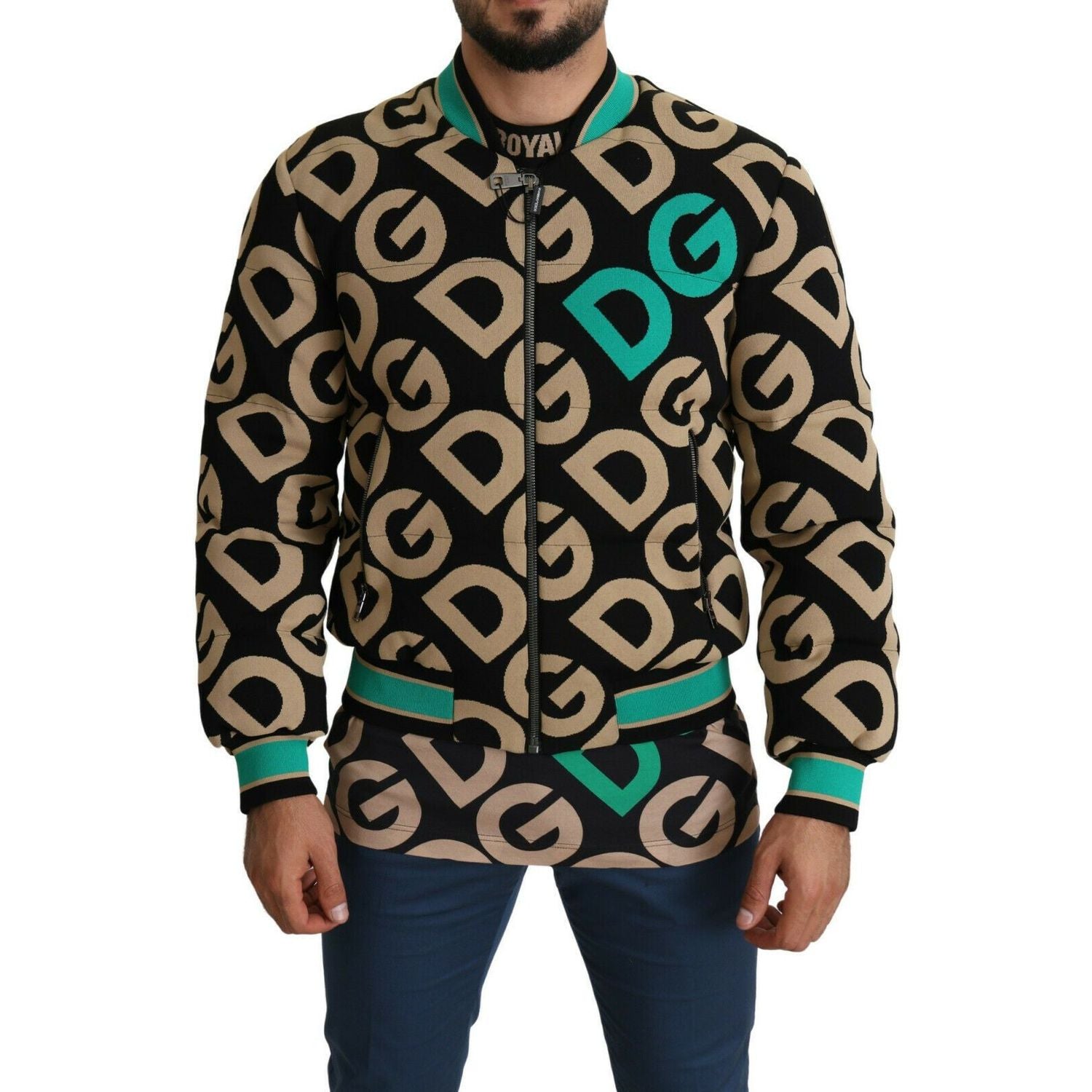 Dolce & Gabbana Multicolor DGMILLENNIALS Logo Print Jacket