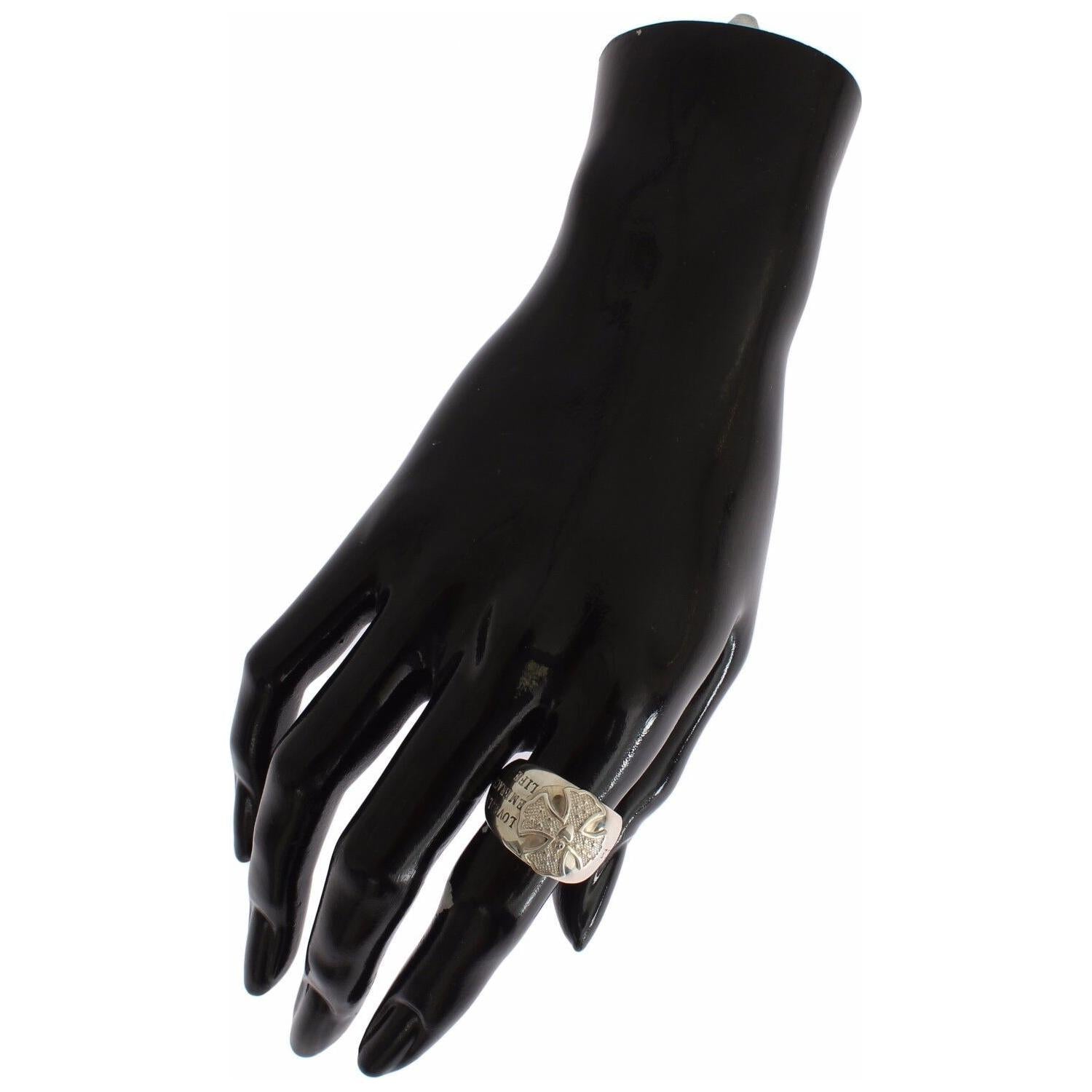 优雅纯银个性戒指