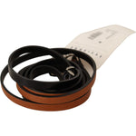 Costume National Brown Leather Silver Tone Buckle Belt BEL61024 -100