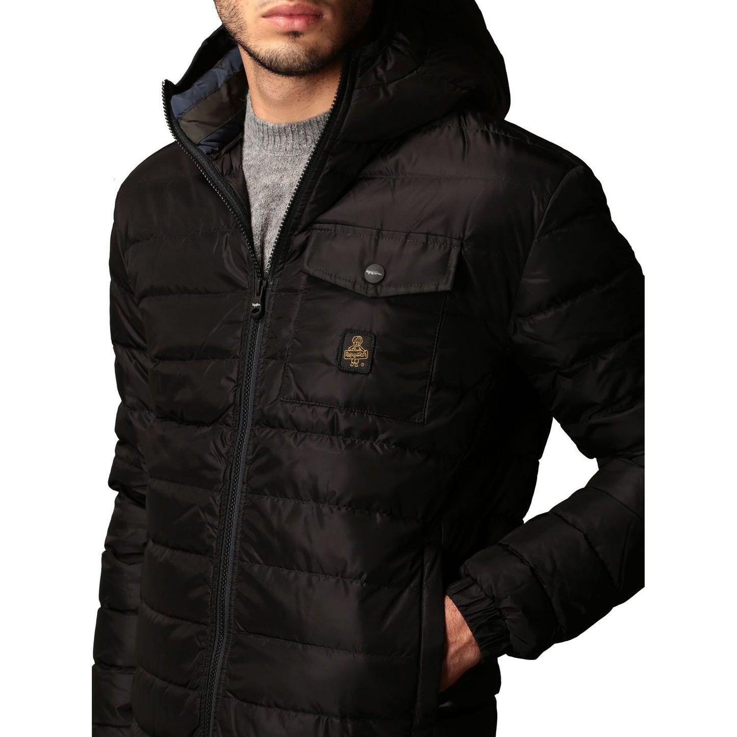 Refrigiwear Refrigiwear Black Nylon Men Jacket RE-7708-L 1728,67346170016,Black,Clothing,Jackets - Men - Clothing,L,Men,Men - Clothing,New with tags,Refrigiwear
