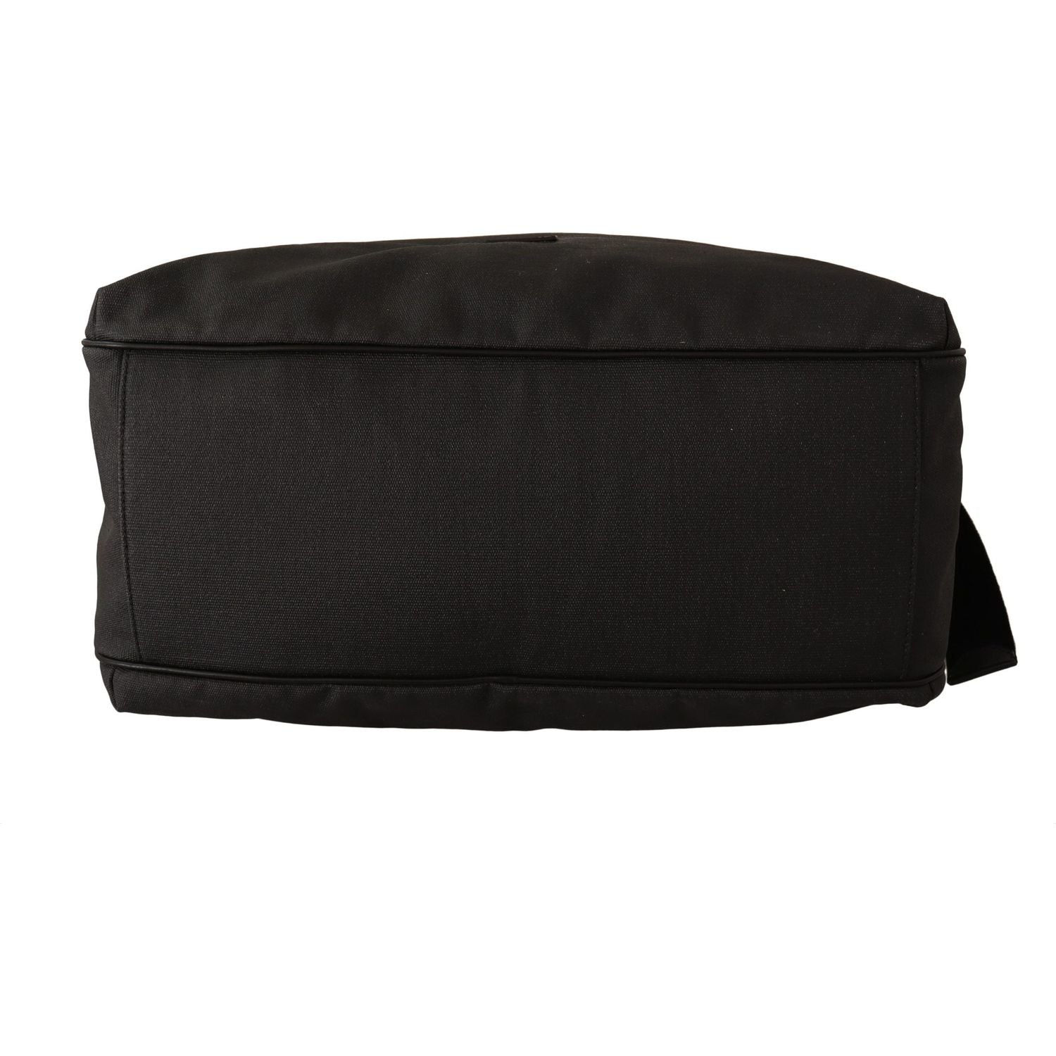 Dolce & Gabbana Black Denim Leather Shoulder Strap Messenger Bag