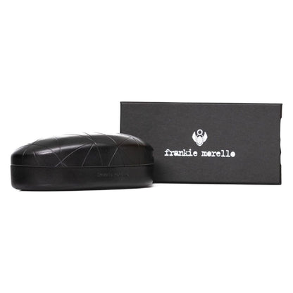 Frankie Morello Black Metallic Fibre Men Sunglass