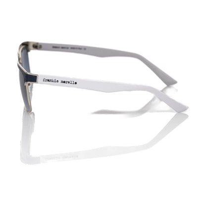 Frankie Morello Black Metallic Fiber Men's Sunglass