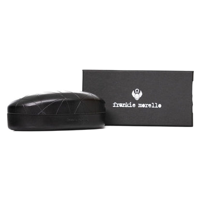 Frankie Morello Black Metallic Fiber Men's Sunglass