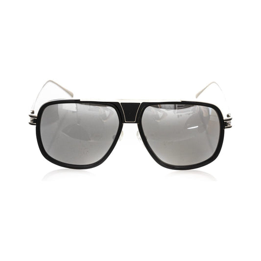 Frankie Morello Black Metallic Men Sunglasses FR-22127