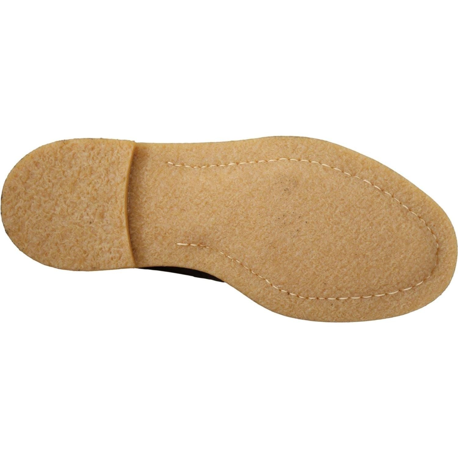 حذاء الكاحل من جلد الكايمان الغريب من دولتشي آند غابانا باللون البني