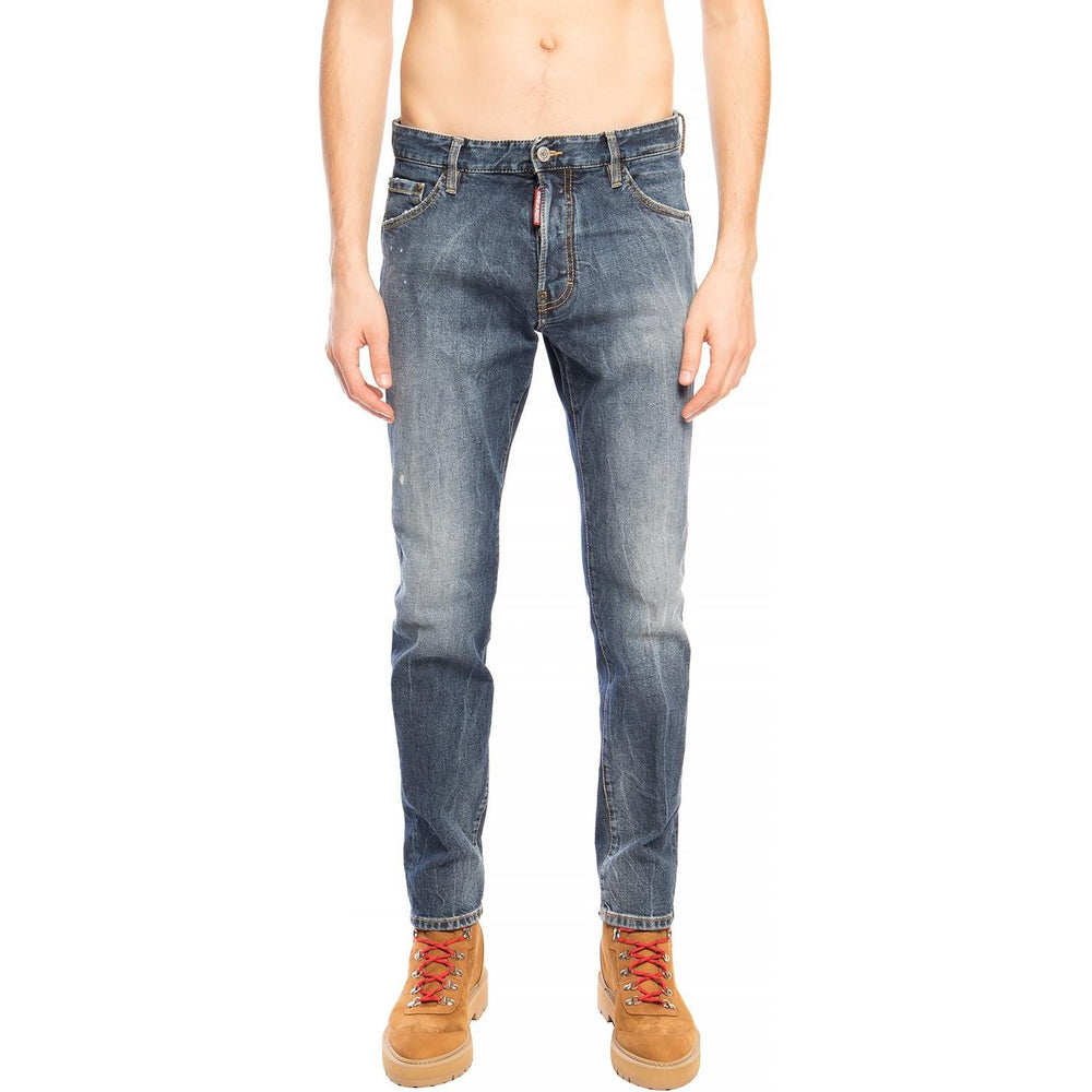 Dsquared² Navy Distressed 'Cool Guy Jean' Denim Pants DS-4218-IT52 | XL