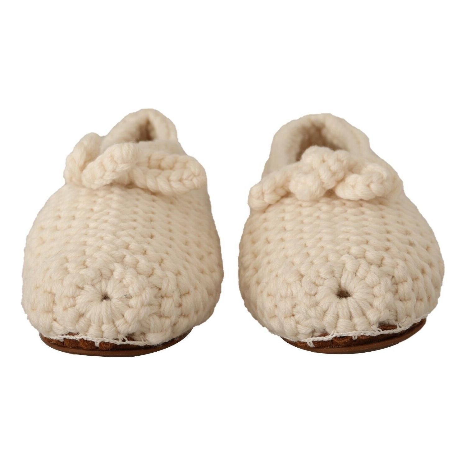 时尚羊毛针织芭蕾平底鞋